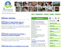 Tablet Screenshot of alianzaportusderechos.org